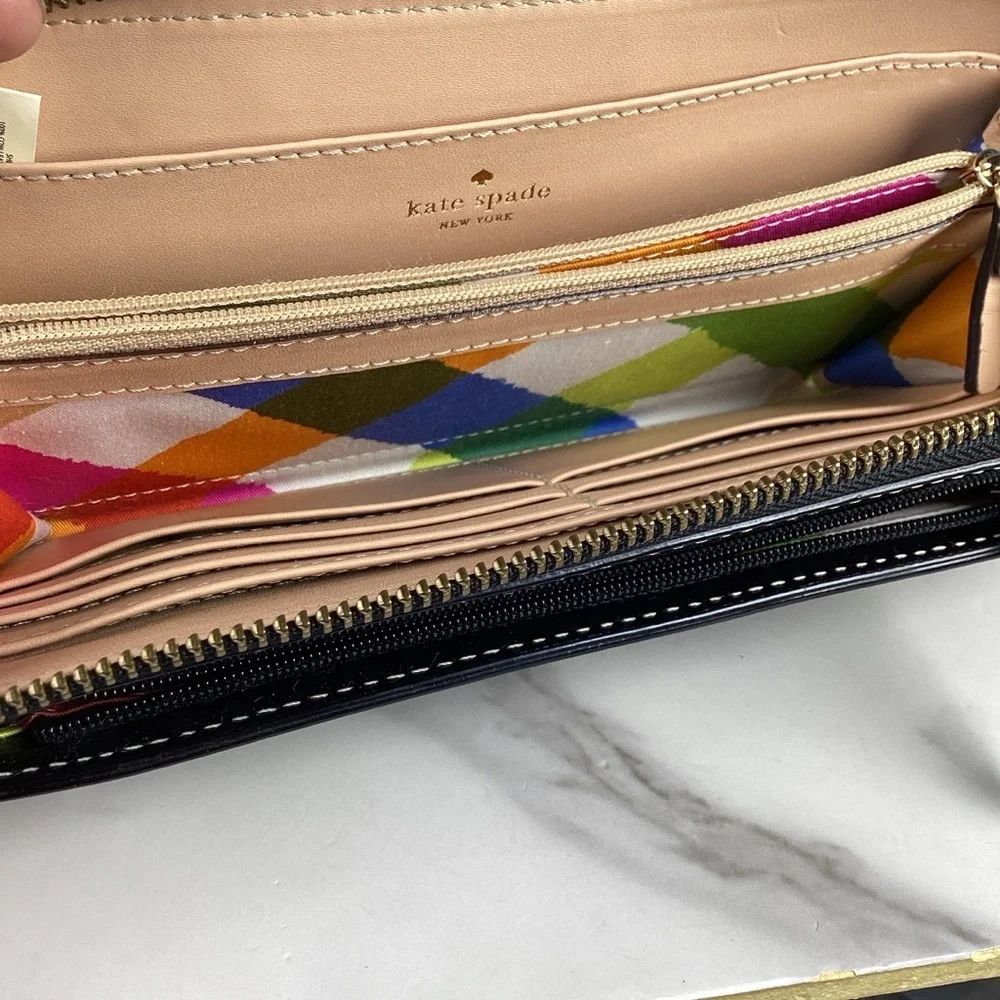 Kate Spade New York‎ Grand Street Layton Large Continental Black Leather Wallet